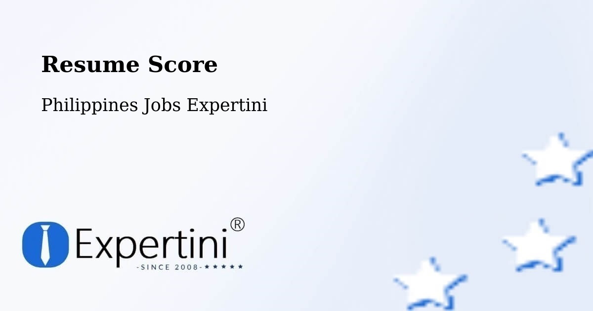 Resume Score & Job Description Match Tool – Beberon - Philippines Jobs Expertini