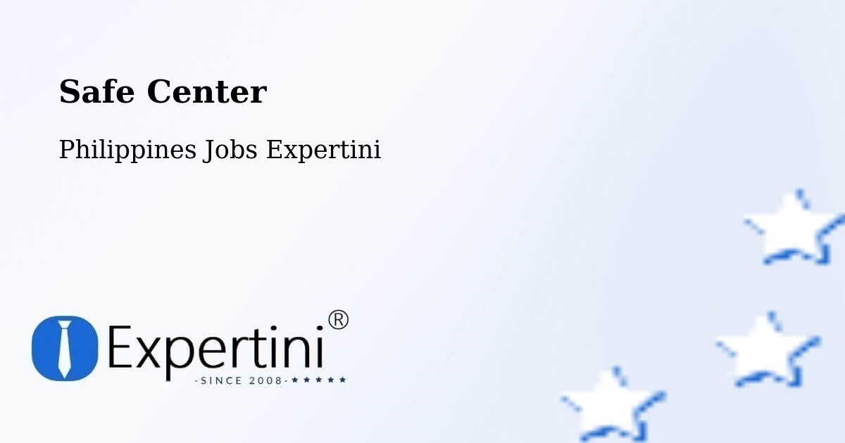 Safety Center – Beberon - Philippines Jobs Expertini